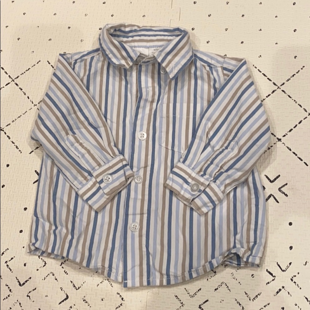 Striped button down shirt